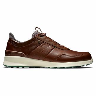 Men's Footjoy Stratos Spikeless Golf Shoes Blue NZ-402280